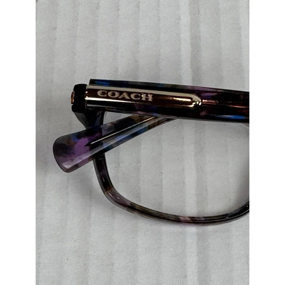 COACH HC 6065 5288 CONFETTI PURPLE GOLD AUTHENTIC FRAMES EYEGLASSES 51-17 K1